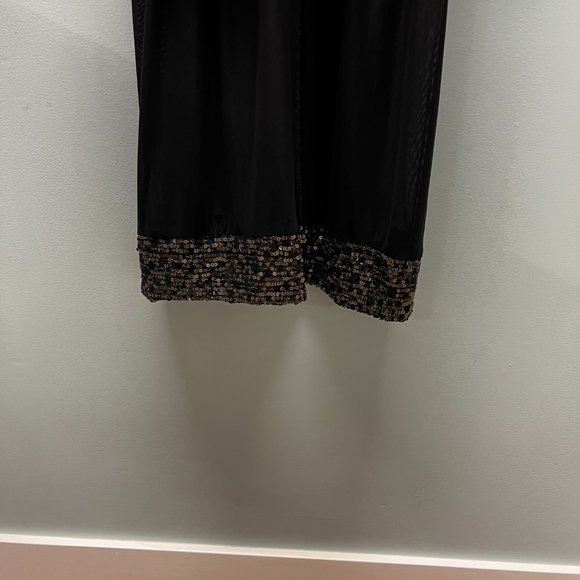 Alice + Olivia Estelle Gold Shimmer Sequin Dress Medium - Picture 9 of 9